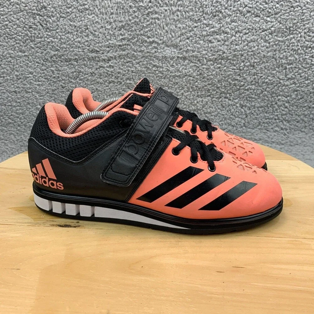 Adidas Powerlift 3 Womens Size 7.5 Shoes Sunglow Pink Black Weightlifting Gym